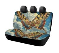 QLPTM Flying Big Butterfly - Coprisedili posteriori per auto, antipolvere e antigraffio, universali, adatti alla maggior parte delle auto, SUV, berline e camion