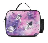 QLPTM Night Purple Clouds - Borsa termica per il pranzo, riutilizzabile, portatile, per viaggi, picnic, escursioni