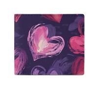 QLPTM Portafogli in pelle con immagine a forma di rosso per donne e uomini, borsa sottile porta carte di credito portafoglio piccolo portafoglio bifold, immagine a forma di rosso, taglia unica, casual