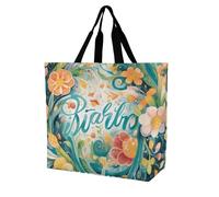 QLPTM Spring Is Coming, borsa per la spesa per donne e uomini, riutilizzabile, grande, pieghevole, borsa a tracolla