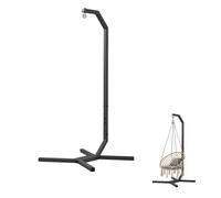 QLS Amaca Base Acciaio Con Gancio 203 CM Stabile fino A 100 KG Esterno Nero