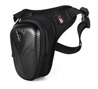 QLS Borsa da gamba per moto, sportiva, colore nero, per ciclismo, escursionismo, arrampicata, Nero , s, moderno