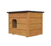Casa Per Gatti Outdoor Bianca Rifugio Isolato In Legno 57x47 8673