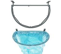 QLS Handels Supporto Porta Sacchetti Porta Buste, Supporto da Parete per Sacchi della Spazzatura, Semicircolare, Perfetto per Garage, Cantina, Magazzino, Corridoio
