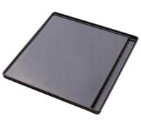 QLS Piastra per barbecue in ghisa piastra in ghisa liscia piastra 42 x 40 x 4 cm in ghisa