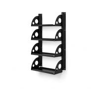 QLS Set di scaffali con ripiani e guide da parete, per garage e officina | Il sistema di scaffalatura modulare QLS può essere ampliato orizzontalmente e verticalmente e cresce in modo flessibile