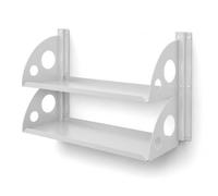 QLS Set di scaffali da 60 x 25 cm e guide da parete per garage | Il sistema di scaffali modulari può essere ampliato orizzontalmente e verticalmente e cresce in modo flessibile secondo le