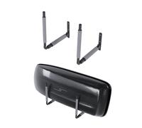 QLS Supporto A Muro Per Dachbox BOX1 Regolabile 33-57 Cm Grigio, 2 Pezzi