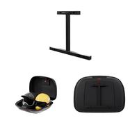 QLS Supporto da parete per baule moto Top Case Monokey nero in acciaio