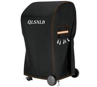 QLSXLB Copertura Barbecue da Esterno, Robusto Tessuto Oxford 600D Telo Impermeabile Protettivo 77x70x110cm, Copri Griglia BBQ con Sfiato Aria Antivento Anti Pioggia Polvere Sole Neve Nero