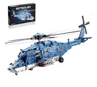 QLT QIAOLETONG WZ-10 Set di blocchi da costruzione per elicotteri, kit di modelli di aereo militare con lame rotanti, collezione di aeroplani di grandi dimensioni per adulti e fan dell'aviazione, per