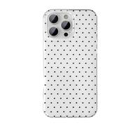 QLTYPRI Custodia per iPhone 15 Pro Max, Cover a Pois Design Estetico Carina alla Moda per Donna e Ragazza, Cover Cellulare Morbida in TPU Sottile e Protettiva per iPhone 15 Pro Max - Bianco