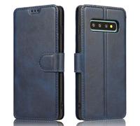 QLTYPRI Samsung Galaxy S10 Case Premium PU Leather Simple Wallet Case TPU Bumper [Card Slots] [Kickstand] [Magnetic Closure] Shockproof Flip Cover for