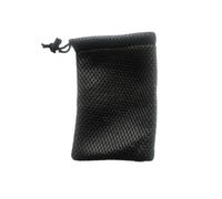 QLXHBOT Piccole borse a rete, nere in nylon a rete con coulisse, resistenti borse a rete con coulisse, piccole cose da viaggio, 13 x 9 cm