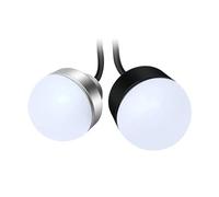 QLYUEUI 1 Spia Luminosa a LED Impermeabile a Forma di Palla da 30 mm, 50 mm, 70 mm, 3 Colori in 1, Lampada di Allarme e precauzione, 12 V, 24 V, Senza cicalino.(50mm 24V Steady S)