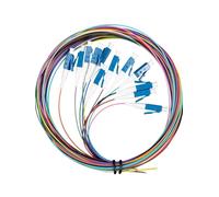 QLYUEUI 10 Set 12 Core SCAPC Fibra Ottica Pigtail Simplex 0.9mm 9/125 Modalità Singola SM SX LC UPC LZSH Fibra Ottica Pigtail 1.2M Cavo(12C LCUPC1.2M 10Set)
