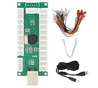 QM070921 Controller di Gioco Encoder USB Ritardo Zero, Supporto Joystick a 5 Pin e Pulsante LED Interfaccia a 3 Pin da 2,8 Mm, per PC Windows XP/7/10