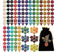QMAY DND Set di dadi, 25x7 (175pcs) dadi poliedrici compatibili con Dungeon and Dragons MTG Giochi da tavolo RPG DND