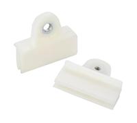 QMEMYUYCM 2 Pezzi di plastica Bianca 80320-01G00 Clip di Supporto for Porta in Vetro compatibili for Nissan D21 Frontier Pickup Truck UTE 1987-1995 Elementi di Fissaggio e Clip