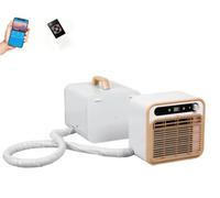 QmEna Condizionatore d'Aria Split Portatile, Silenzioso, Ideale per Tende da Esterno,Mini unità di climatizzazione per Camper, Auto, Piccoli alloggi in affitto e camere da Letto 220V,2m Pipe