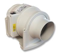 QMF150ST di Aerauliqa - Ventilatore elico-centrifugo in linea diam.147mm - 69/58W - 586/442m3/h - cod. 002849 - 2 velocità e timer
