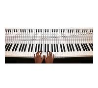QMG Tabella note per pianoforte e tastiera 88 tasti, da utilizzare dietro i tasti, strumento visivo ideale per principianti che imparano