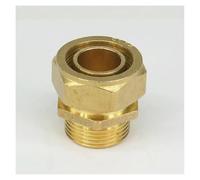 QMIQXIWS 26x32mm IDxOD x 1" BSP Male PEX-al-PEX Tube Straight Brass Compression Pipe Fitting Connector for Floor Heating