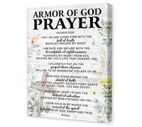 QMIQXIWS Armor of God Ephesians 6 Scripture Canvas Wall-Art Faith Decor for Prayer Corner Home Office Inspirational Print(Unframed,08x12inch(20x30cm))