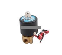 QMIQXIWS G3/8" 2W-040-10 Brass Solenoid Valve Water Oil Air Gas N/C AC220V