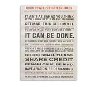 QMIQXIWS Office Decor Leadership Principles Poster Management Rules for Professional Success Wall-Art(Unframed,08x12inch(20x30cm))