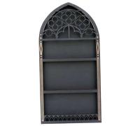 QmjdDymx Display di scaffali in, display di scaffali di per muro, 15.7x7.8 flottano in legno gotico, finestra nera olio e ninno