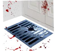 QmjdDymx Tappetino per porte di Halloween, 20x32 Mate portuale di Halloween 3D Visual Effect non slip lavabile Benvenuto assorbente per il bagno di ingresso (stile 1) tappeto
