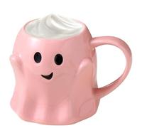QmjdDymx Tazza di caffè fantasma, tazza fantasma 400 ml, graziosa di caffè di Halloween, ceramica unica -Tema per bambini e adulti, regalo inquietante per il compleanno, stile 1