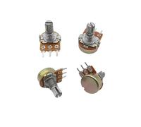 QMKADFQXF 10Pcs/Box WH148 1K 2K 5K 10K 20K 50K 100K 250K 500K 1M Ohm 15mm Shaft 3 Pin Linear Taper Rotary Potentiometer Kit with cap