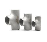 QMKADFQXF 1pc 38mm O/D x 2-3 mm Thickness 304 Stainless Steel Equal Tee 3 Way Butt Welded Pipe Fitting Water Gas Oil