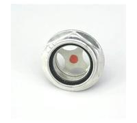 QMKADFQXF 1PC M42x1.5 Metric Male Aluminum Oil Level Sight Glass Window Hex Head Air Compressor Gearbox