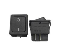 QMKADFQXF 1PC ship type switch rocker switch R210-1F5N-BB5NW opening 28 * 22 black 4-pin 2 speed 16A/250V