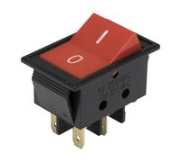 QMKADFQXF 5 pezzi KCD4-201-10 perforato 24 x 35 mm 4 pin ON - OFF interruttore a bilanciere for barca interruttore di alimentazione HJ3-10/2