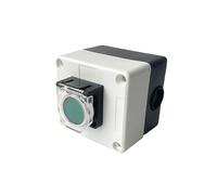 QMKADFQXF DIY Green Reset Momentary 22mm Push Button Switch with Cover 1P 5A Elevator Power Start Control Box IP65