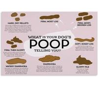 QMKADFQXF Dog Poop Color Chart Poster Canvas Wall-Art Decor | Pet hospital digestive reference guide canvas for bedroom living room(Unframed,08x12inch(20x30cm))