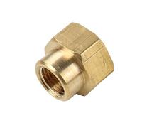 QMKADFQXF Female Thread 1/8" 1/4" 3/8" 1/2" 3/4" Brass Pipe Fitting Copper Hose Hex Coupling Coupler Fast Connetor for Water Fuel Gas(1inchF to 1inchF)