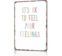 QMKADFQXF It Is Safe to Feel Everything Sign 8 X 12 in