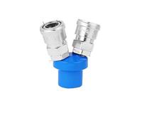 QMKADFQXF Two-Way Three-Way Pneumatic Fittings C Type Quick Compressor Coupler for Pump Pneumatic Tools Round Auto-Lock Connector Set (Color : Round 2-Way)