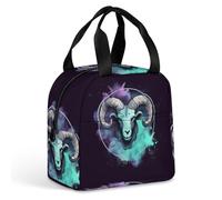 QMKFWT Ariete Borsa per il pranzo isolata durevole grande palestra Lunch Tote Box portatile a prova di perdite contenitori per alimenti riutilizzabili per il pranzo per lavoro, viaggi, picnic