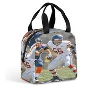 QMKFWT Borsa per il pranzo a tema football americano, resistente, isolata, grande, per palestra, portatile, a tenuta stagna, riutilizzabile, per lavoro, viaggi, picnic