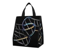 QMKFWT Borsa termica per foto DNA con catena per foto, zaino termico pieghevole e riutilizzabile, per uomo e donna