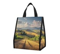 QMKFWT Borsa termica per il pranzo in Italia Toscana, zaino pieghevole e riutilizzabile, per uomo e donna