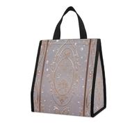 QMKFWT Borsa termica per il pranzo, pieghevole e riutilizzabile, si illumina al buio, per uomini e donne