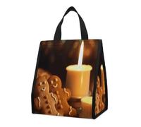 QMKFWT Candele e pan di zenzero uomini borsa termica zaino pieghevole e riutilizzabile borse termiche per uomini donne