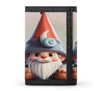 QMKFWT Carino cappello gnomo portafoglio casual porta carte di credito custodia organizer per documenti per uomini e donne